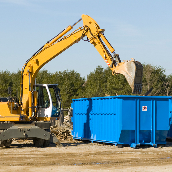 what size residential dumpster rentals are available in Como